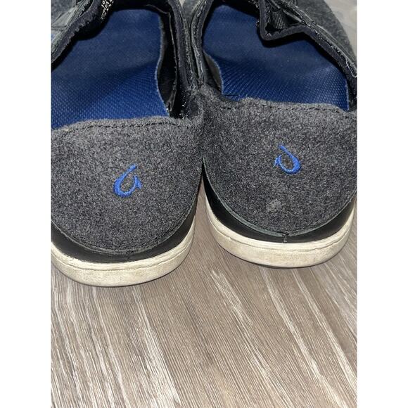 Olukai Nohea Moku Hulu 10374-406C Sneaker Clog Black /Dark Shadow Men's Size 8.5 - Picture 3 of 7